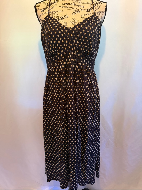LOFT Dresses & Skirts - Loft Navy blue Polka Dot Spaghetti Strap Dress - Classic Summer Style